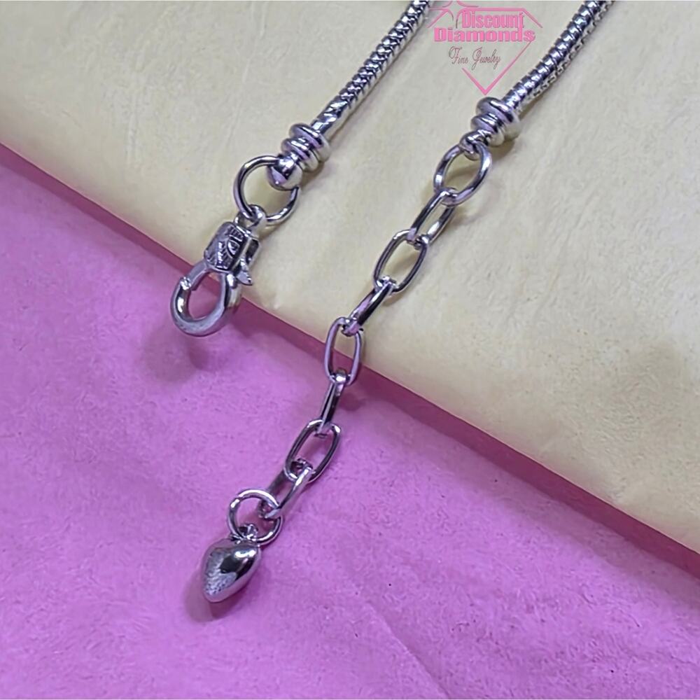 Silver Dangling Turtle Charm Open Back / Aligator Clip Pandora Bracelet - Picture 8 of 8
